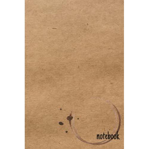 4x6 Lined Notebook | Coffee Stains | Craftpaper (4x6 Lined Notebooks)