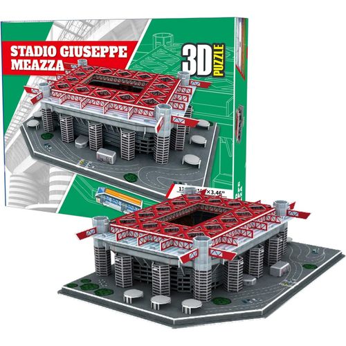 3d Stade De Football Puzzle Diy Jouets De Construction Ensembles (San Siro Stade 113 Pièces)