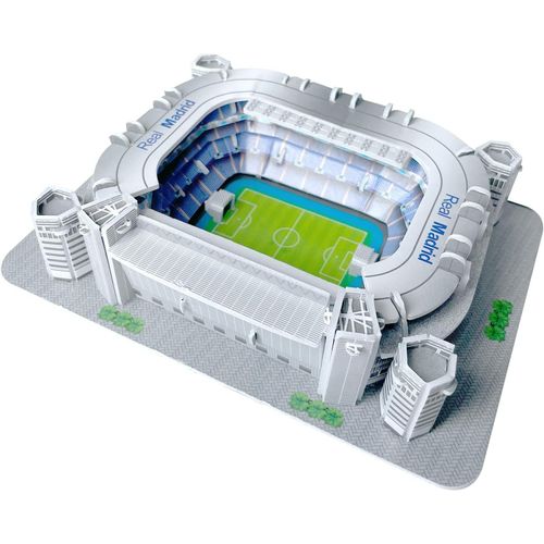 Mini Santiago Bernabeu Stadium Puzzle 3d - Puzzle-Stade 3d - Petit Stade De Football 3d Pour Les Enfants Et Les Adultes - Mini Modèle De Stade - Maquette De Construction - 41 Pcs