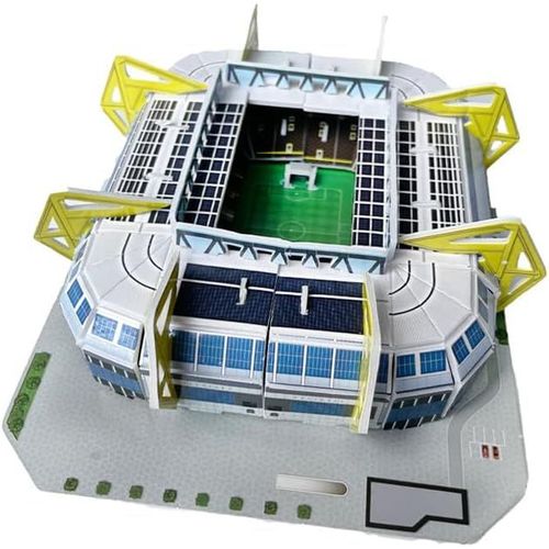 Mini Signal Iduna Park Stadium Puzzle 3d - Puzzle-Stade 3d - Petit Stade De Football 3d Pour Les Enfants Et Les Adultes - Mini Modèle De Stade - Maquette De Construction - 35 Pcs