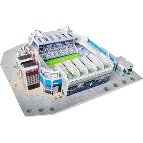Mini Stamford Bridge Stadium Puzzle 3d - Puzzle-Stade 3d - Petit Stade De Football 3d Pour Les Enfants Et Les Adultes - Mini Modèle De Stade De Football - Maquette De Construction - 45 Pcs