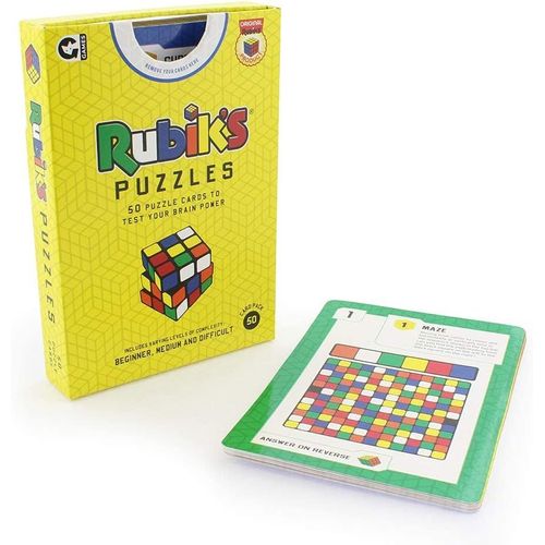 Rubik's Cube Lot De 50 Cartes Puzzle Pour Tester Votre Puissance Cérébrale ¿ Convient Aux Joueurs Âgés De 14 Ans Et Plus
