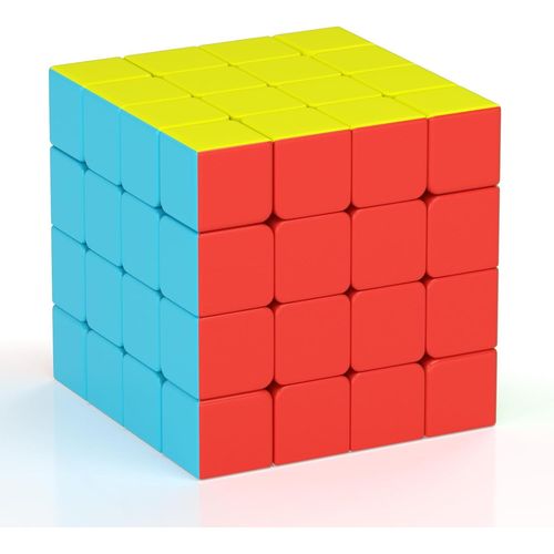 Speed Cube Magique Cube De Vitesse, Sans Autocollant Magic Cube Pour Débutants Et Utilisateurs Avancés, Cadeau Pour Enfants Les Adolescents Adultes(4x4)