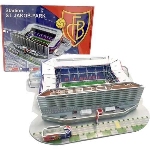 St. Jakob Park Puzzle-Stade 3d - Petit Stade De Football 3d Pour Les Enfants Et Les Adultes - Mini Modèle De Stade De Football - Maquette De Construction - 86 Pcs