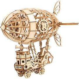 Dirigeable Puzzle 3d Maquette Bois,Modélisme Pour Adultes À Construire,Décoration Du Bureau De La Maison Idée De Cadeau De Noël Tg407