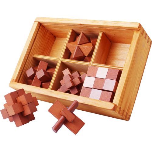 3d Casse-Tête En Bois Puzzle Logic Puzzles, Jigsaw Jouet Éducatif Cadeau-Jouets, Iq Test Challenge Jouet Jeu De Cerveau Imbriqués Pour Enfants Adolescents Adultes