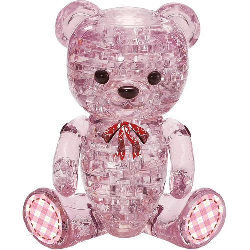 Puzzle 3d Crystal-Ours Lily-Puzzle À Emboîter Pour Adultes Et Enfants-48 Pièces-Rose-A Partir De 14 Ans, 59192