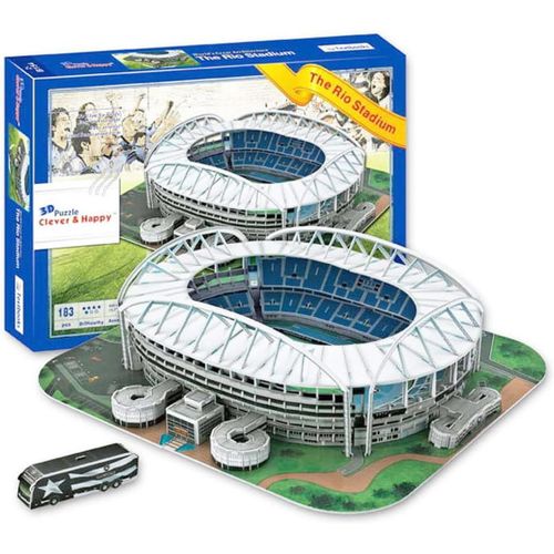 Rio Olympic Stadium Puzzle-Stade 3d - Petit Stade De Football 3d Pour Les Enfants Et Les Adultes - Mini Modèle De Stade De Football - Maquette De Construction - 183 Pcs