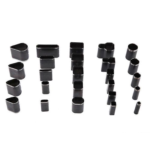 25pcs Multi Forme En Cuir Trou Poinon Cutter Outils Ensemble Fait Main Bricolage Artisanat En Cuir Puncher