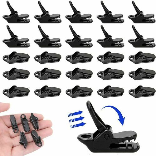 100PCS Pince Pour Bache, Tente Clips Clips Plastiques Pour Toile D Clips De Fixation Pince Bache Clip Auvent Pince Plastique Pour Activites De Plein Air 32x1x13 Cm 85110215