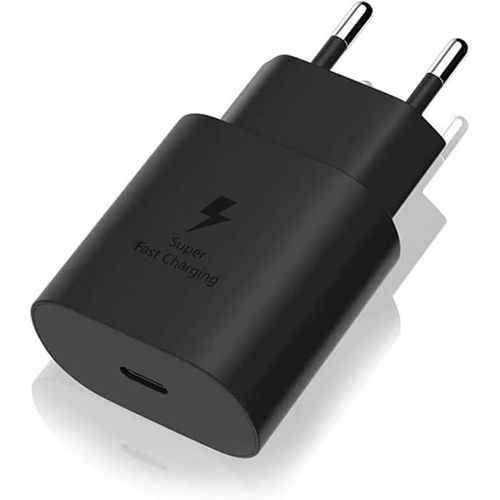 25w Chargeur Samsung Secteur Charge Rapide Usb-C Pour Samsung Galaxy Z Flip6 Z Fold6 Flip Fold 6 5 4 Flip5 Flip4 Fold5 Fold4 Noir