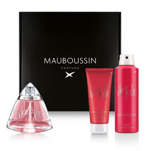Mauboussin - Coffret Découverte 2023 A La Folie : Eau De Parfum 100ml, Gel Douche 100ml & Déodorant 200ml 