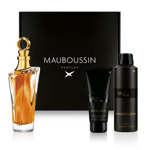 Mauboussin - Coffret Découverte 2023 Elixir Pour Elle : Eau De Parfum 100ml, Lait Corps 100ml & Déodorant 200ml 