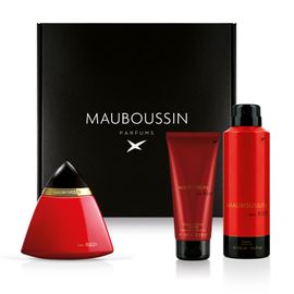 Mauboussin - Coffret Découverte 2023 In Red : Eau De Parfum 100ml, Gel Douche 100ml & Déodorant 200ml 