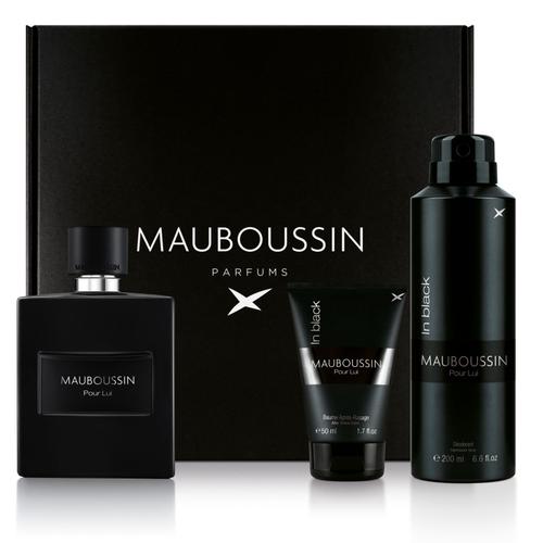 Mauboussin - Coffret Découverte 2023 Pour Lui In Black : Eau De Parfum 100ml, Baume Après-Rasage 50ml & Déodorant 200ml 