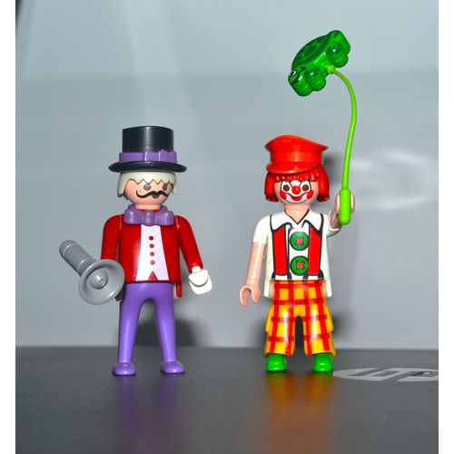 Playmobil Cirque : Mr Loyal Et Clown Au Ballon