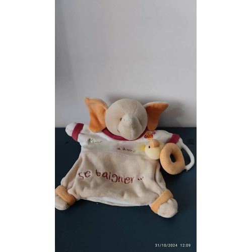 Doudou Marionnette Éléphant Canard Baby Nat