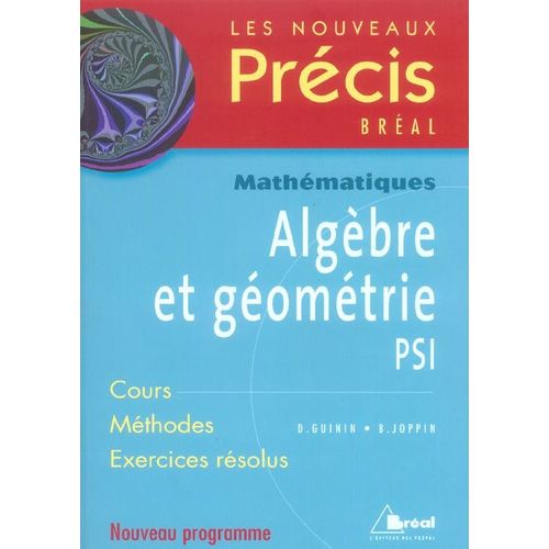 Algèbre Et Géométrie Psi