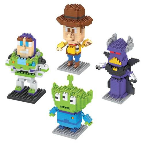 Toy Story Importer Décennie Ks Figures Woody Buzz Lightyear Cartoon Mini Small Pparticules Assembled Night Model Toys Gifts 200-250pcs