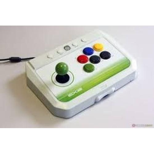 Hori Fighting Stick Ex2 Blanc Et Vert Xbox 360