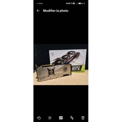 Carte graphique gaming GeForce RTX 3080 suprim X , MSI NVIDIA 10 GB