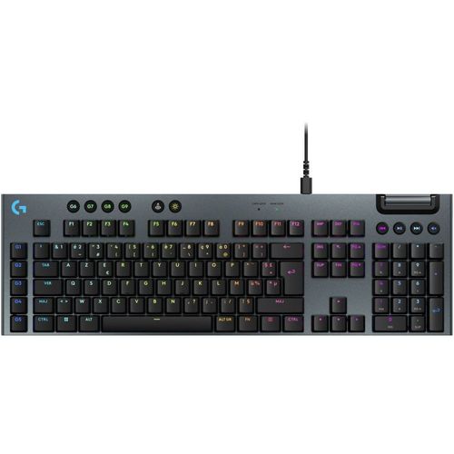 CLAVIER GAMING MÉCANIQUE FILAIRE ULTRA PLAT AZERTY LOGITECH G915 X TACTILE NOIR