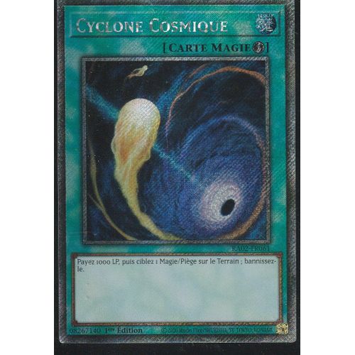 Carte Yu-Gi-Oh - Cyclone Cosmique - Ra02-Fr061 - Platinium Rare