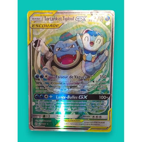 Carte Pokémon Escouade Tortank Et Tiplouf Gx Pv270/ Illustration 215/236