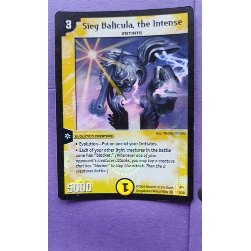 Duel Masters Seig Balicula,The Intense No 8/55 Foil