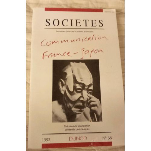 Sociétés Revue Des Sciences Humaines Et Sociales Communication France Japon