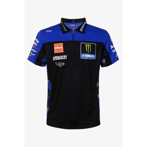Polo Réplique Yamaha Monster Energy Noir/Bleu