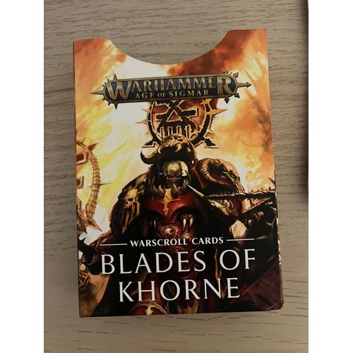 Warhammer : Warscroll Cards - Blades Of Khorne