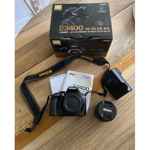 Nikon D3400 24.2 Mpix + Objectif Nikon 18-55 VR - Noir