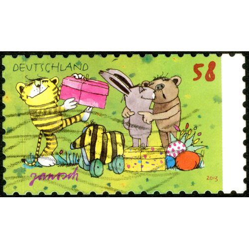 Timbre Oblitéré Deutschland, Janosch, 2013, 58