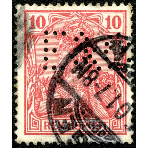 Timbre Oblitéré Reichspost, 10