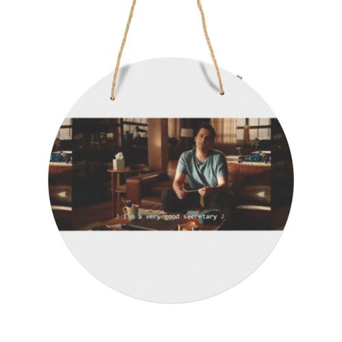 Panneau Métallique Rond Nouvelle fille Nick, je suis une très bonne secrétaire en Aluminium 29cm - Impression Décorative Murale pour Maison, Bar, Café
