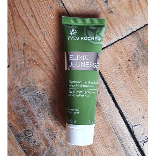 Masque Flash Désasphyxiant Yves Rocher Élixir Jeunesse 