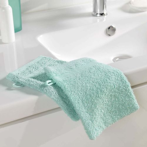 2 Gants De Toilette 15x21 Cm - 500g/Cm² - Aqua Aqua