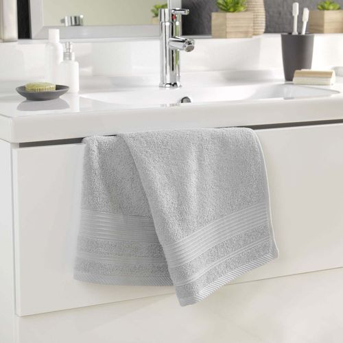 Serviette De Toilette 50x90 Cm - 500g/Cm² - Gris Clair Gris Clair