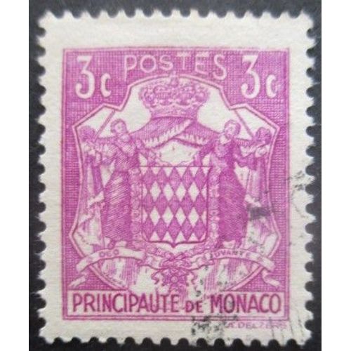 Monaco N°156 Armoirie Oblitéré