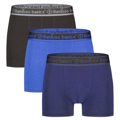 Bamboo Basics Boxer Homme, Pack De 3 - Liam Trunks, Respirant, Jersey Noir Xl (X-Large)