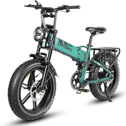 Samebike Samebike Rs-A02-It-Gn 48v 17ah Fat Tire E-Bike 20 X 4.0 Inches, Foldable Electric Bike, Mountain Beach Snow Ebike