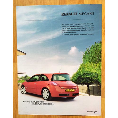 Publicité Papier - Voiture Renault Megane De 2004