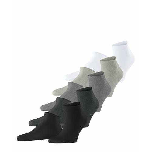 Esprit Chaussettes De Sneaker Pour Hommes, Paquet De 5 - Solid Mix, Coton Bio, One Size, Uni Bleu Eu 40-46