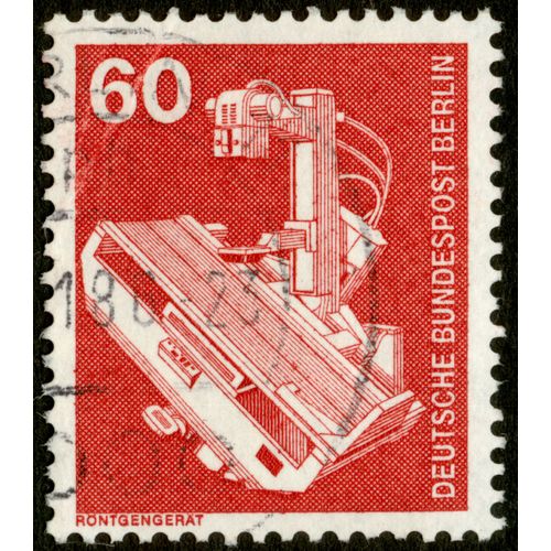 Timbre Oblitéré Deutsche Bundespost, 60, Rontgengerat