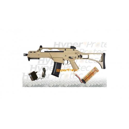 G608 Tan Fusil Assaut (G36) Aeg Jing Gong - 340 Fps