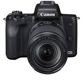 Canon EOS M50 mark ii 24.1 mpix noir + Objectif EF-M 18-150 mm
