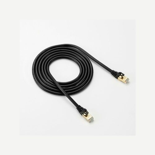 Câble RJ45 droit couleur noir - 2m S/STP Cat 7 avec snagless et connecteurs en or
