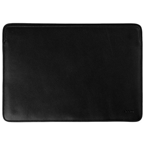Accezz Leather Pochette ordinateur MacBook 14 pouces Noir
