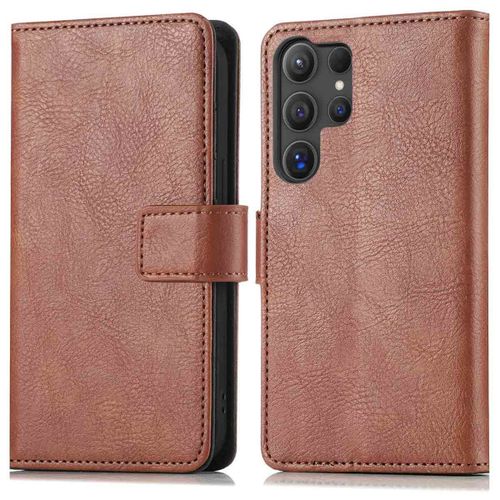 Imoshion Étui De Téléphone Portefeuille Luxe Samsung Galaxy S25 Ultra Brun